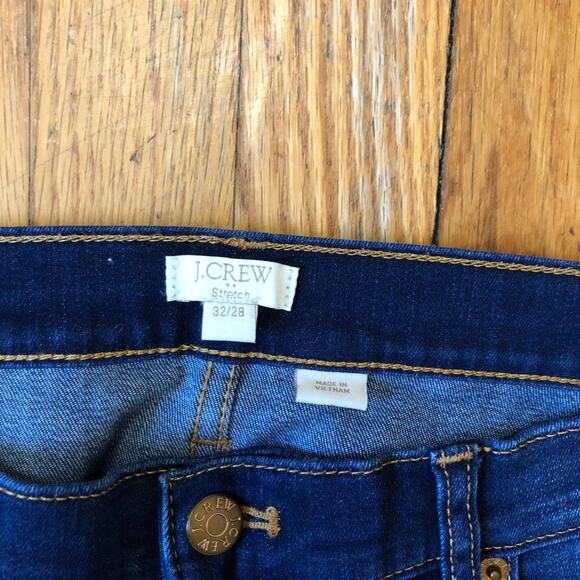 J. CREW EUC Women's Stretch Denim Straight/Slim Jeans Size 32/28 - Picture 5 of 8